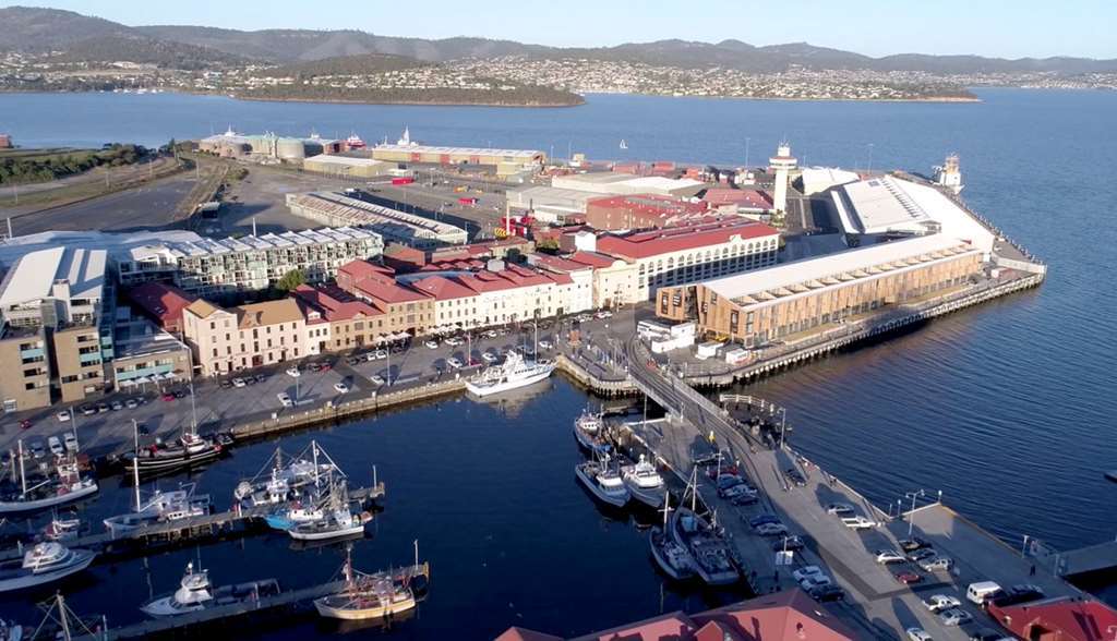 הובארט Macq 01 Hotel מראה חיצוני תמונה Aerial view of the Port of Hobart